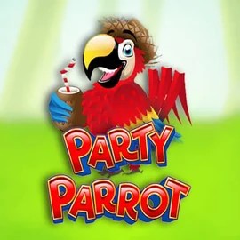 Official Slots logo: Party Parrot by Rival at Crazywinners Casino