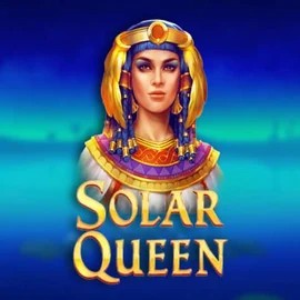 Solar Queen slot logo by Playson at Crazywinners Casino